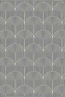 The Rugs Flatweave Indoor Outdoor Reversible Rug Pangli Durable Polypropylene In Grey - image 1