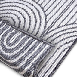 The Rugs Flatweave Indoor Outdoor Reversible Rug Pangli Durable Polypropylene In Grey - thumbnail 3