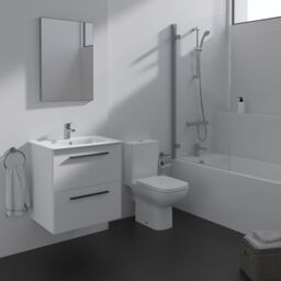 Ideal Standard I.life A Standard Matt White Wall-Mounted Bathroom Vanity Unit (H) 630mm (W) 600mm - thumbnail 7