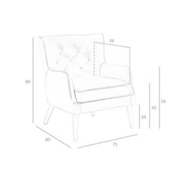 Angel Cerda Chester Armchair In Dark Grey Leather - Modern Design And Comfort - thumbnail 7
