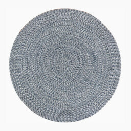Apollo 270Cm Round Indoor And Outdoor Rug In Prussian Blue