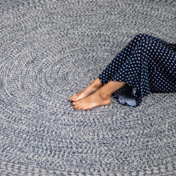 Apollo 270Cm Round Indoor And Outdoor Rug In Prussian Blue - thumbnail 6