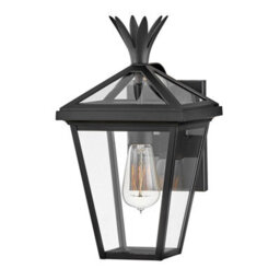Luminosa Lighting Elstead Palma 1 Light Small Outdoor Wall Lantern Black Ip44 - thumbnail 1