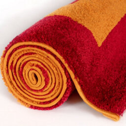 The Rugs Joli Red And Orange Geometric Rug Soft Dense Pile Easy To Clean And Pet Friendly For Living Rooms And Bedrooms - thumbnail 7