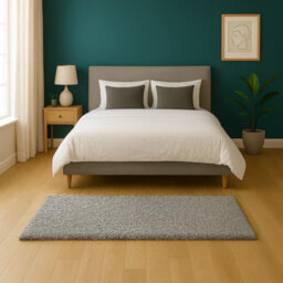 Uetian Luxury Silver Shaggy Rug Thick Plush Pile Modern Home Carpet (120X170)