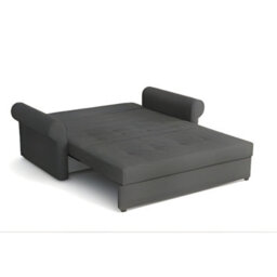 Viva Iii Sofa Bed With Sleeping Function And Storage Polyurethane Foam Wave Spring Metal Legs 168X85X98Cm Red - thumbnail 4