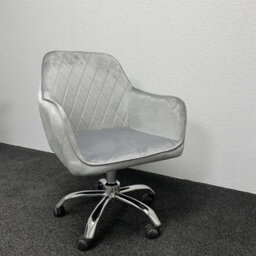 Kosy Koala Grey Office Desk With Grey Velvet Chair Wooden Room Furniture - thumbnail 3