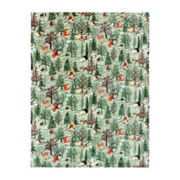 Furn. Lodge Wood Sherpa Fleece Throw - thumbnail 2