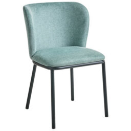 Beliani Set Of 2 Dining Chairs Artesia Fabric Mint Green - thumbnail 4