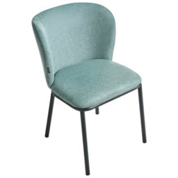 Beliani Set Of 2 Dining Chairs Artesia Fabric Mint Green - thumbnail 6