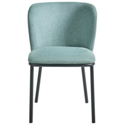 Beliani Set Of 2 Dining Chairs Artesia Fabric Mint Green - thumbnail 5
