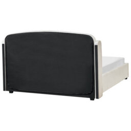 Beliani Ottoman Bed Fabric Bernay 160 X 200 Cm (Eu King Size) Off-White - thumbnail 7