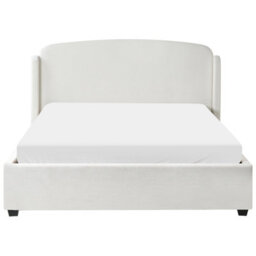 Beliani Ottoman Bed Fabric Bernay 160 X 200 Cm (Eu King Size) Off-White - thumbnail 6
