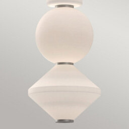 Luminosa Lighting Elstead Alora Mood Bijou Led Slim Pendant Ceiling Light Contemporary Brushed Nickel 3000K - thumbnail 5