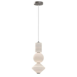 Luminosa Lighting Elstead Alora Mood Bijou Led Slim Pendant Ceiling Light Contemporary Brushed Nickel 3000K - thumbnail 1