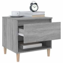 Berkfield Bedside Tables 2 Pcs Grey Sonoma 50X46X50 Engineered Wood - thumbnail 4
