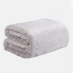 OHS Luxury Large Waffle Honeycomb Mink Warm Throw - thumbnail 2
