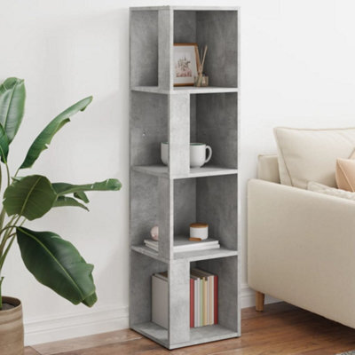 Vidaxl Corner Cabinet Concrete Grey 33X33X132 Cm Engineered Wood - image 1