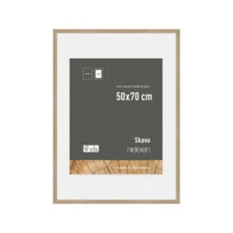 Nielsen Skava 50 X 70Cm Oak Wooden Picture Frame With 40X60Cm Mount, Float Glass And Push/turn Clips