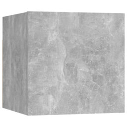 Berkfield Modern 4 Piece Tv Cabinet Set Concrete Grey Engineered Wood - thumbnail 4