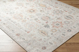 Livabliss Our Pnw Home Spokane-Vintage Ivory Pink Yellow Traditional Boho Living Dining Bedroom Rug 117 X 170 Cm Easy Care, Non Shedding - thumbnail 6