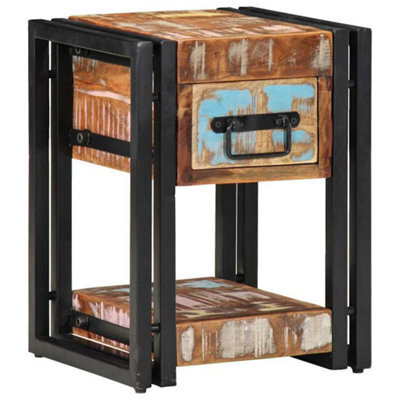 Berkfield Modern Nightstand 40X40X40 Cm Made From Reclaimed Solid Wood