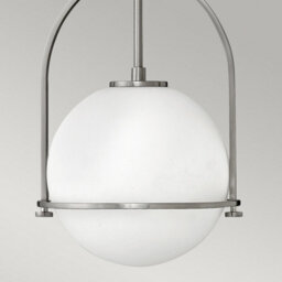 Luminosa Lighting Luminosa Hinkley Somerset Globe Pendant Ceiling Light Brushed Nickel - thumbnail 4