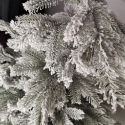 Samuel Alexander 5Ft (1.5M) Grey Frosted Grandis Fir Christmas Tree With Metal Stand - thumbnail 4