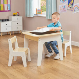 Liberty House Toys Kid's 3-In-1 Storage Table And Chair Set - thumbnail 2