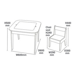 Liberty House Toys Kid's 3-In-1 Storage Table And Chair Set - thumbnail 8