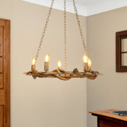 Litecraft Rein Natural Antler 5 Light Chandelier - thumbnail 7