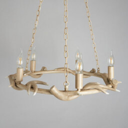 Litecraft Rein Natural Antler 5 Light Chandelier - thumbnail 4