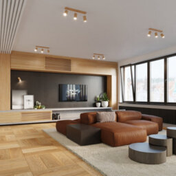 Luminosa Lighting Luminosa Berg Ceiling 6 Spotlight Bar, Natural Wood, 120Cm - thumbnail 7