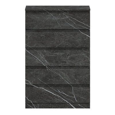 Zita Grey Marble Effect 5 Drawer Chest - Modern Storage Unit, (L) 40Cm X (W) 70Cm X (H) 107Cm, Stylish Bedroom Storage - image 1
