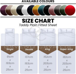 Gc Gaveno Cavailia Teddy Bear Plain Fitted Sheet King Mink Fleece Thermal Warm Super Soft & Warm Fluffy Fitted Bed Sheet - thumbnail 6