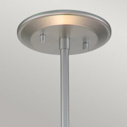 Luminosa Lighting Elstead Ziggy 2 Light Cylindrical Pendant Ceiling Light, Lacquered Silver - thumbnail 2