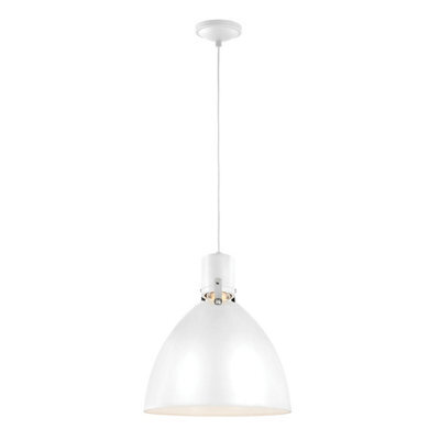 Luminosa Lighting Elstead Brynne Led 1 Light Medium Dome Ceiling Pendant Chrome, Brushed Steel - image 1