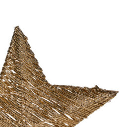 Beliani Set Of 2 Christmas Decorations Led Hampen Star 24/30 Cm Gold - thumbnail 8