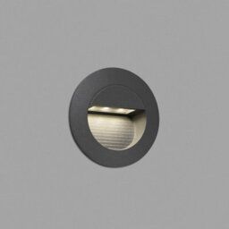 Luminosa Lighting Luminosa Mini Led Outdoor Recessed Wall Light Dark Grey Ip44