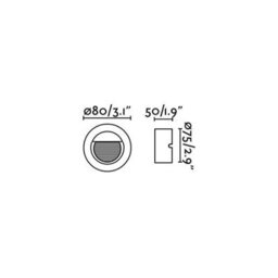 Luminosa Lighting Luminosa Mini Led Outdoor Recessed Wall Light Dark Grey Ip44 - thumbnail 3