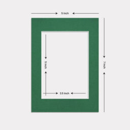 Ak Frames 7X5 Emerald Picture Mounts To Fit 5X3.5 Aperture Size - Mount Board Only (No Frame Included) - thumbnail 3