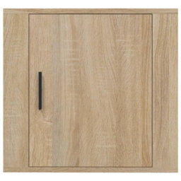 Berkfield Elegant Wall-Mounted Bedside Cabinets 2 Pcs Sonoma Oak 50X30X47 Cm - thumbnail 6