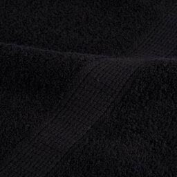 Berkfield Guest Towels 50 Pcs Black 30 X 50 Cm Cotton - thumbnail 7