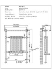 Uk Radiators 1921Btu H963mm X W673mm White Traditional Standard Column Dual Fuel Heated Towel Rail Arundel - thumbnail 3