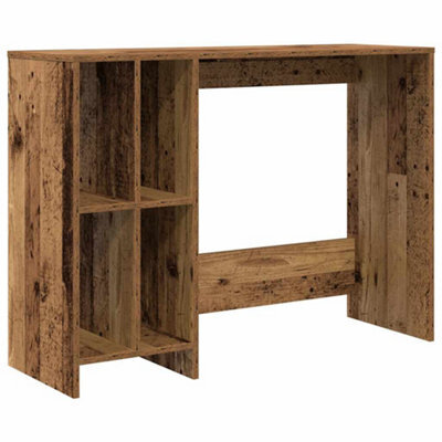 Berkfield Modern Desk Old Wood 102.5X35X75 Cm Engineered Wood - image 1