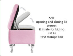 Londona 180Cm Chesterfield Ottoman Storage Bench - Plush Velvet Shoe Bench - Pink Upholstery Footstool With Storage - thumbnail 4