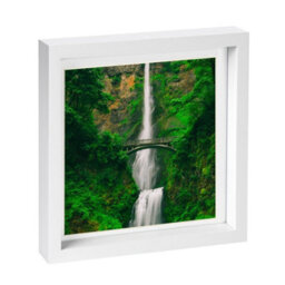 "Nicola Spring 10 X 10"" Photo Frame - White Mount 3D Photo Frame Picture Frame Box Portrait Display Case & Spacer (53 X 53Cm)" - thumbnail 1