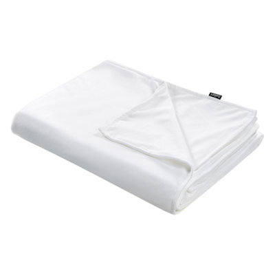 Beliani Weighted Blanket Cover 600 Rhea 100 X 150 Cm White - image 1