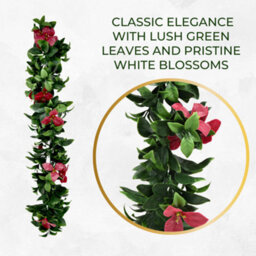 Pack Of 3 - Artificial Hanging Plants Vines Leaves -  60Cm Long Each - Realistic Foliage - Indoor / Outdoor - thumbnail 3
