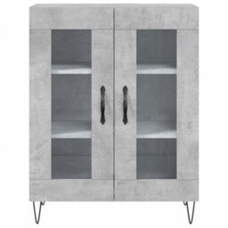 Berkfield Highboard Concrete Grey 69.5X34X180 Cm Engineered Wood - thumbnail 8